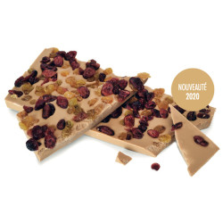 Plaque à Casser Chocolat Caramel fruits secs