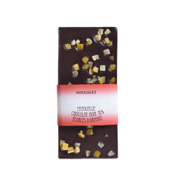 Tablette noir ecorce d'orange