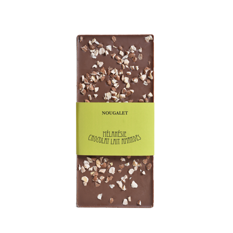 Tablette lait éclats d'amandes
