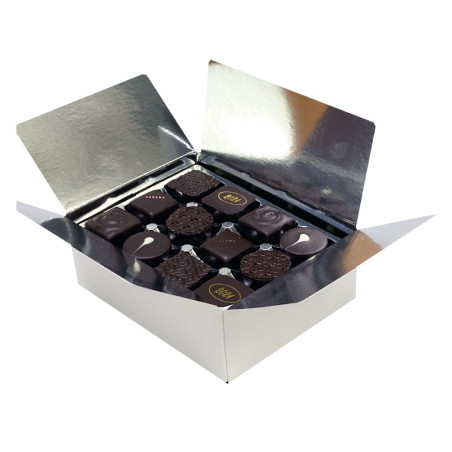 Ballotin chocolats noir assortis