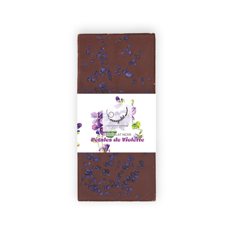 Tablette noir Pétales de violette