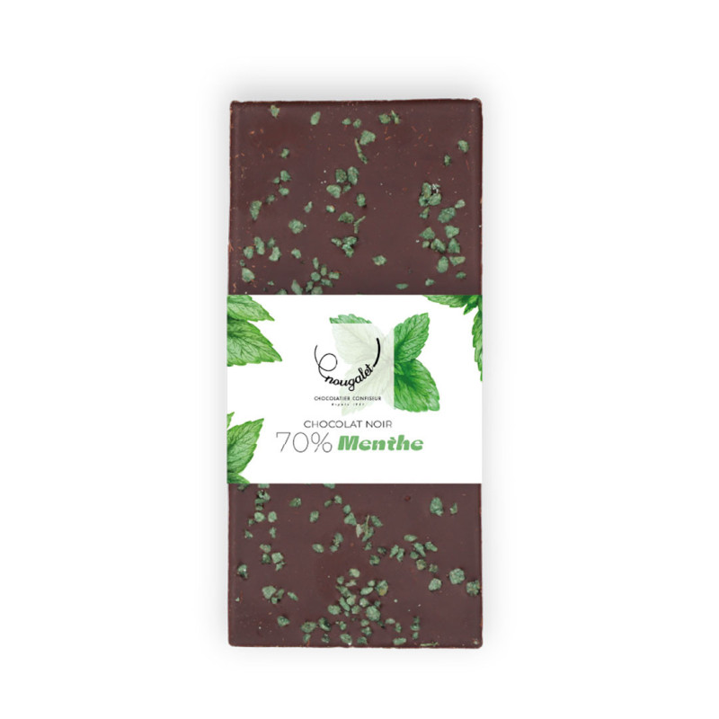 Tablette noir Feuille de menthe