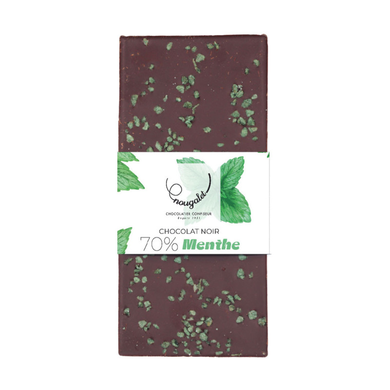Tablette noir Feuille de menthe