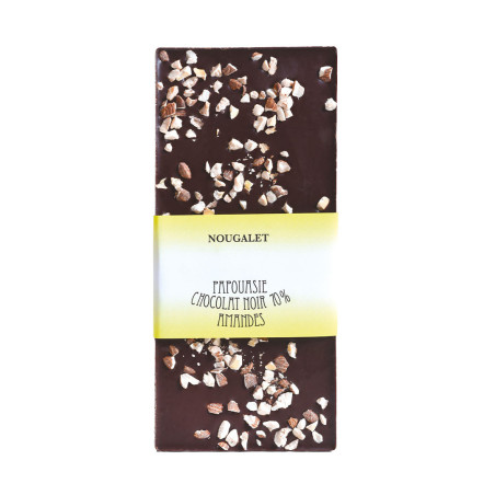 Tablette noir éclats d'amandes