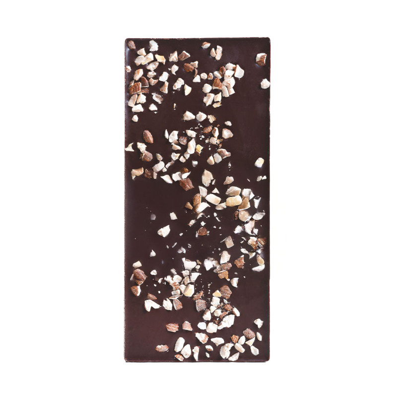 Tablette noir éclats d'amandes