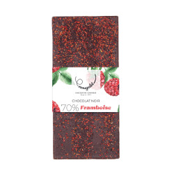 Tablette noir Éclats de framboise