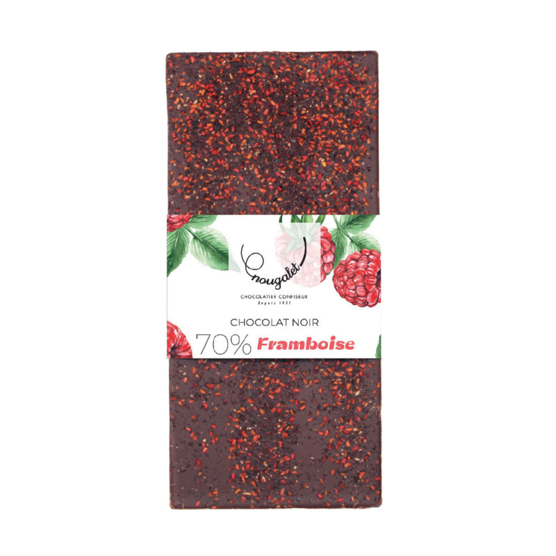 Tablette noir Éclats de framboise